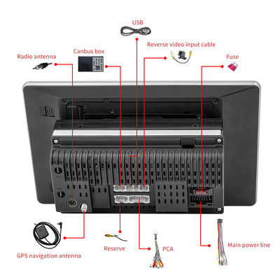 10 Inch Universal Android Car Navigation System 4 Core