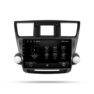 New Auto 10 Inch  Android Screen Car Radio DVD Player For  Highlander 2009 With WIFI GPS Navigation