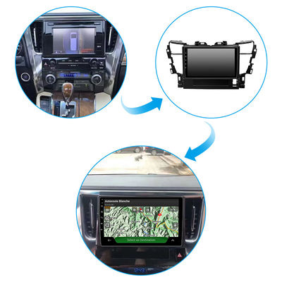 10 Inch Touch Screen Car Navigation WiFi Internet BT Music Radio Player For Alphard 30