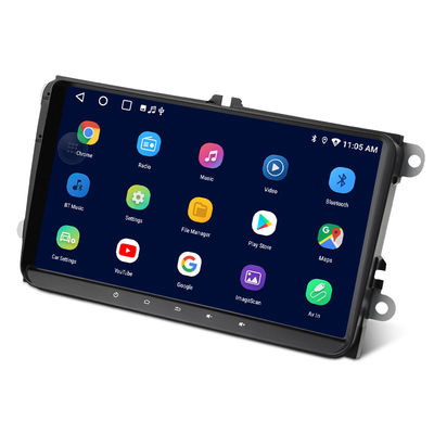 VW 9 Inch Car Android GPS Navigation 4 Core HD Screen WiFi Music