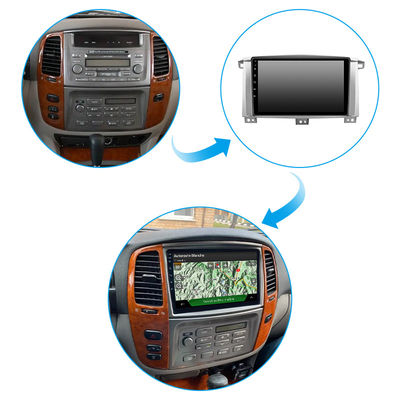 Bluetooth Phone GPS Touch Screen Car Navigation 9 Inch For Toyota Land Cruiser