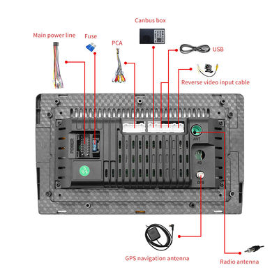 9 Inch GPS Touch Screen Car Radio Real Time Road Condition With Navigation For Toyota VIOS 2004+