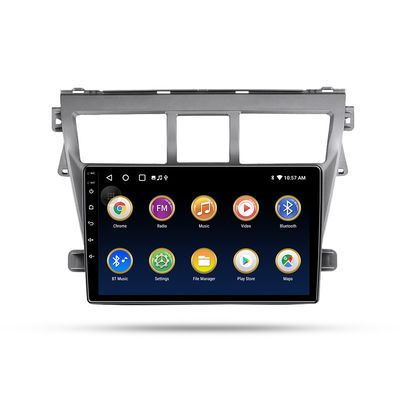 Bluetooth Phone Touch Screen Car Navigation 4 Core 9 Inch For Toyota VIOS 2008+
