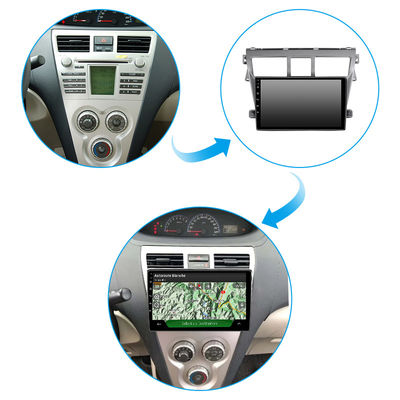 HD Large Screen Car Touch Screen Radio With Navigation 8 Core 9 Inch For Toyota VIOS 2008+