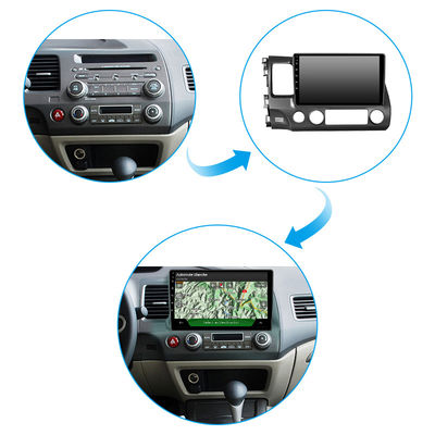 4-Core For Honda Civic 2008+ Wifi 4G Google Maps GPS Bluetooth Car Navigation