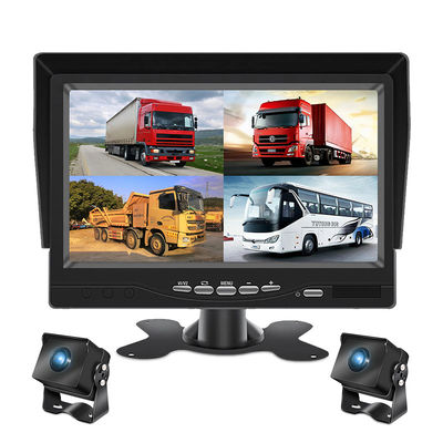 Full HD Car DVR Camera 7 Inch Dual Road Truck Traffic Front And Rear Video