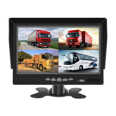 7 Inch Car DVR Camera 4 Way Truck Traffic Front And Rear Video Full HD