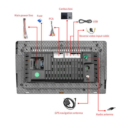 CE FCC ROHS Car Android GPS Navigation 4 Core Car Stereo Head Unit