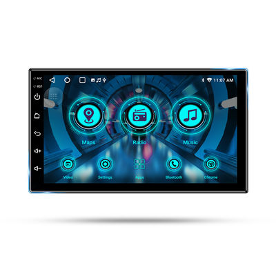 4 Core Car Android Navigation 7 Inch 1 DIN DVD Player With Radio MP5 USB